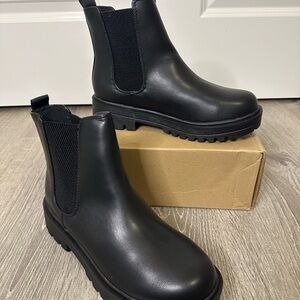 Sleek Black Ankle Boots